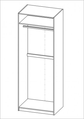 Шкаф ПЕГАС двухдверный, цвет Дуб Венге в Уфе - ufa.mebel24.online | фото 3