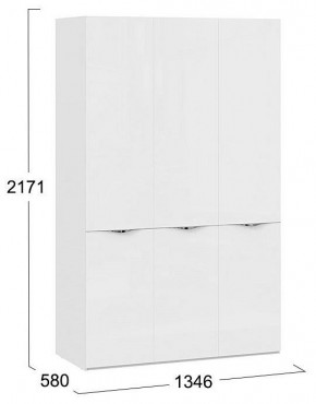 Шкаф платяной Глосс СМ-319.07.431 в Уфе - ufa.mebel24.online | фото 4