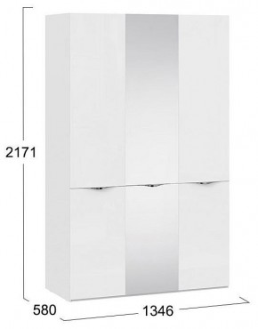 Шкаф платяной Глосс СМ-319.07.432 в Уфе - ufa.mebel24.online | фото 4