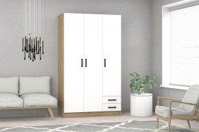 Шкаф распашной Эконом (Дуб крафт золотой/Белый текстурный) в Уфе - ufa.mebel24.online | фото