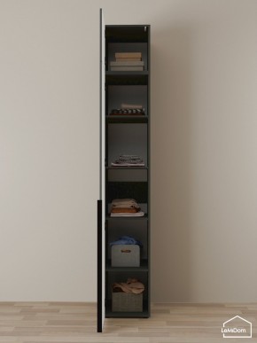 Шкаф с антресолью Linnea MHR-1A-2 2450х400х510 (Графит-М 11.1.25) в Уфе - ufa.mebel24.online | фото 4
