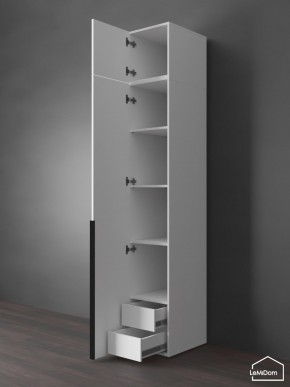 Шкаф с антресолью Linnea MHR-1A-4 2450х400х510 (Белый-М 11.1.2) в Уфе - ufa.mebel24.online | фото 5