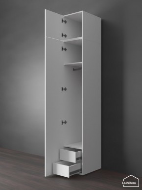 Шкаф с антресолью Linnea MHR-1POA-3 2450х400х510 (Белый-М 11.1.2) в Уфе - ufa.mebel24.online | фото 6