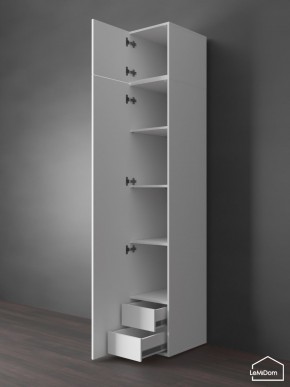 Шкаф с антресолью Linnea MHR-1POA-4 2450х400х510 (Белый-М 11.1.2) в Уфе - ufa.mebel24.online | фото 5