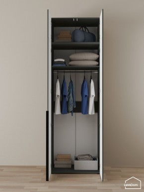 Шкаф с антресолью Linnea MHR-2A-1 2450х800х510 (Графит-М 11.1.25) в Уфе - ufa.mebel24.online | фото 4