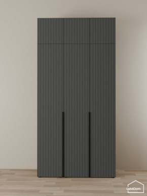 Шкаф с антресолью Linnea MHR-3A-1 2450х1200х510 (Графит-М 11.1.25) в Уфе - ufa.mebel24.online | фото