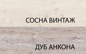 Шкаф с витриной 1V1D1S, MONAKO, цвет Сосна винтаж/дуб анкона в Уфе - ufa.mebel24.online | фото 3