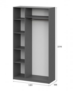 Шкаф ШК-5 (1200) Графит серый в Уфе - ufa.mebel24.online | фото 5