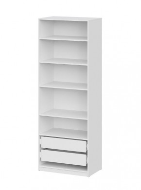 Шкаф ШК-5 + 4 полки + ящики (800) Белый текстурный в Уфе - ufa.mebel24.online | фото