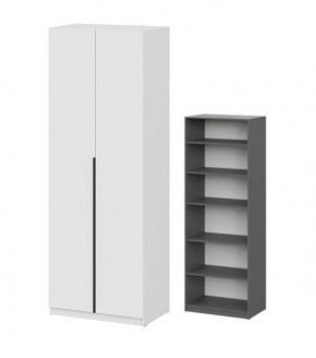 Шкаф ШК-5 + 4 полки (800) Белый текстурный в Уфе - ufa.mebel24.online | фото 2