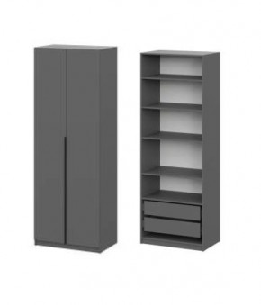 Шкаф ШК-5 + 4 полки + ящики (800) Графит в Уфе - ufa.mebel24.online | фото