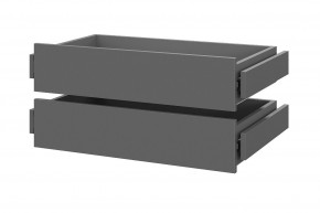 Шкаф ШК-5 + 4 полки + ящики (800) Графит в Уфе - ufa.mebel24.online | фото 2