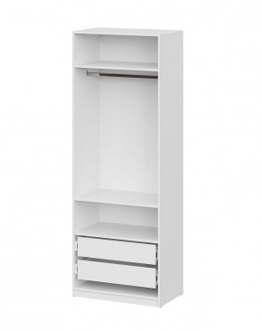 Шкаф ШК-5 + 2 полки + ящики (800) Белый текстурный в Уфе - ufa.mebel24.online | фото 3