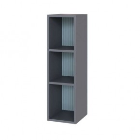 Шкаф Сириния навесной открытый серый графит/МДФ бриз в Уфе - ufa.mebel24.online | фото