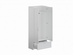 Шкаф СИРИУС двухстворчатый с выдвижным ящиком, белый в Уфе - ufa.mebel24.online | фото 2