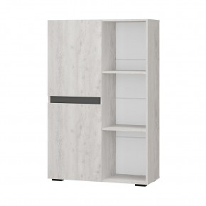 Шкаф стеллаж Мрия ШК-16 (Бетон пайн светлый/Графит) в Уфе - ufa.mebel24.online | фото