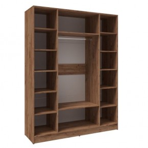 Шкаф Вегас 1600 Дуб крафт табачный/Дуб крафт белый в Уфе - ufa.mebel24.online | фото 2