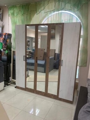 Шкаф Вегас 2000 Дуб крафт табачный/Дуб крафт белый в Уфе - ufa.mebel24.online | фото 3