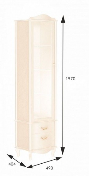 Шкаф-витрина Джульетта в Уфе - ufa.mebel24.online | фото 2