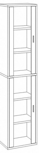Шкаф-витрина Домино СУ(ш1в2)+2ФС в Уфе - ufa.mebel24.online | фото 2