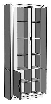 Шкаф-витрина Нобиле ШВтВ-ФСД-ФГК в Уфе - ufa.mebel24.online | фото 2