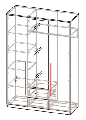 Спальный гарнитур Роксана (модульный) ЯШС в Уфе - ufa.mebel24.online | фото 5