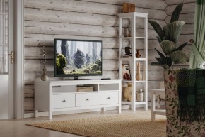 Стеллаж 420 Кантри, массив сосны, цвет белый в Уфе - ufa.mebel24.online | фото 4