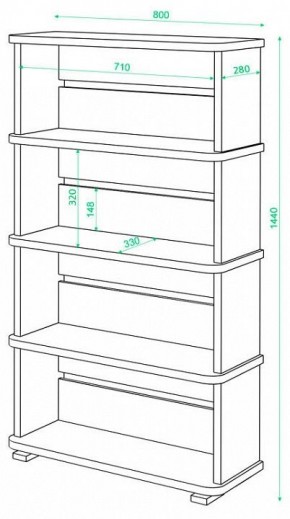 Стеллаж Домино СБ-25/4 в Уфе - ufa.mebel24.online | фото 2