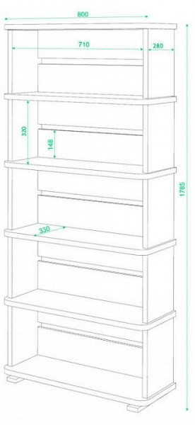 Стеллаж Домино СБ-25/5 в Уфе - ufa.mebel24.online | фото 2
