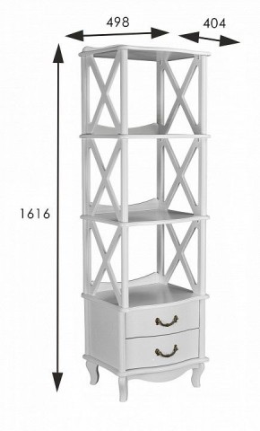 Стеллаж комбинированный Джульетта 3 в Уфе - ufa.mebel24.online | фото 4
