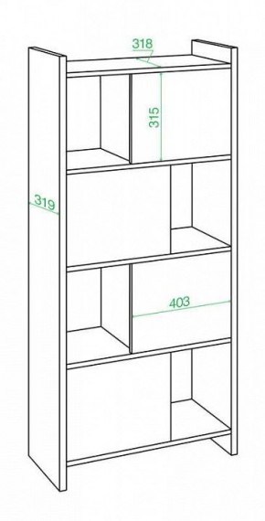 Стеллаж комбинированный Домино Лайт СТЛ-3В в Уфе - ufa.mebel24.online | фото 2