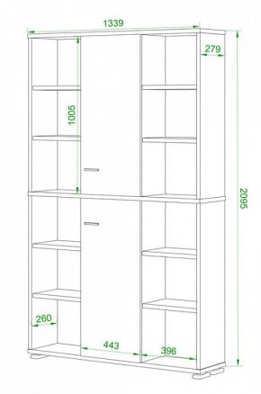 Стеллаж комбинированный Домино ПУ-40-2 в Уфе - ufa.mebel24.online | фото 2