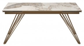 Стол ACERRA NEW 160 GLOSS LUXURY PANDORA SOLID CERAMIC/ каркас цвета шампань, ®DISAUR в Уфе - ufa.mebel24.online | фото 11
