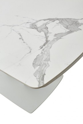Стол ALATRI 120 GLOSS STATUARIO WHITE SOLID CERAMIC / WHITE, ®DISAUR в Уфе - ufa.mebel24.online | фото 10