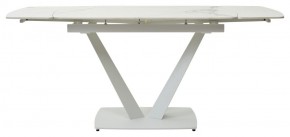 Стол ALATRI 120 GLOSS STATUARIO WHITE SOLID CERAMIC / WHITE, ®DISAUR в Уфе - ufa.mebel24.online | фото 4
