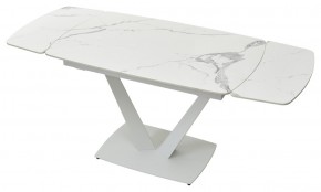 Стол ALATRI 120 GLOSS STATUARIO WHITE SOLID CERAMIC / WHITE, ®DISAUR в Уфе - ufa.mebel24.online | фото 6