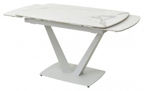 Стол ALATRI 120 GLOSS STATUARIO WHITE SOLID CERAMIC / WHITE, ®DISAUR в Уфе - ufa.mebel24.online | фото 8