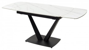 Стол ALATRI 120 MATT WHITE MARBLE SOLID CERAMIC / BLACK, ®DISAUR в Уфе - ufa.mebel24.online | фото 10