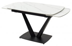 Стол ALATRI 120 MATT WHITE MARBLE SOLID CERAMIC / BLACK, ®DISAUR в Уфе - ufa.mebel24.online | фото 8