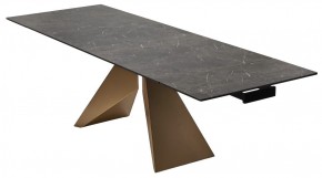 Стол ALES 180 BLACK GRAVE SOLID CERAMIC, керамика / бронзовый, ®DISAUR в Уфе - ufa.mebel24.online | фото 7