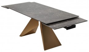 Стол ALES 180 BLACK GRAVE SOLID CERAMIC, керамика / бронзовый, ®DISAUR в Уфе - ufa.mebel24.online | фото 9