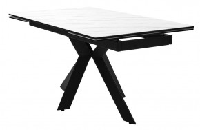 Стол BELLUNO 160 MARBLES KL-99 Белый мрамор матовый, итальянская керамика/ черный каркас, ®DISAUR в Уфе - ufa.mebel24.online | фото 2