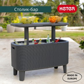 Стол Беви Бар (Bevy Bar Large Cool Bar), графит в Уфе - ufa.mebel24.online | фото 1