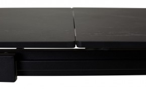 Стол CORNER 120 MATT BLACK MARBLE SOLID CERAMIC / BLACK, ®DISAUR в Уфе - ufa.mebel24.online | фото 1