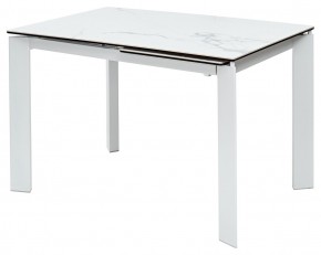 Стол CORNER 120 MATTE STATUARIO Белый мрамор матовый керамика, стекло/ белый каркас, ®DISAUR в Уфе - ufa.mebel24.online | фото 2