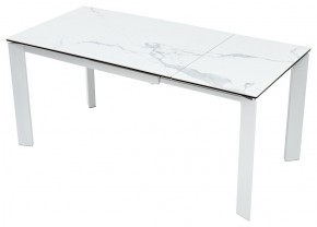 Стол CORNER 120 MATTE STATUARIO Белый мрамор матовый керамика, стекло/ белый каркас, ®DISAUR в Уфе - ufa.mebel24.online | фото 3