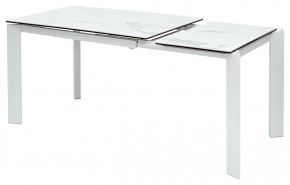 Стол CORNER 120 MATTE STATUARIO Белый мрамор матовый керамика, стекло/ белый каркас, ®DISAUR в Уфе - ufa.mebel24.online | фото 4