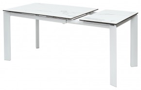 Стол CORNER 120 MATTE STATUARIO Белый мрамор матовый керамика, стекло/ белый каркас, ®DISAUR в Уфе - ufa.mebel24.online | фото 5