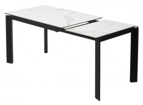 Стол CORNER 120 MATTE STATUARIO Белый мрамор матовый керамика, стекло/ черный каркас, ®DISAUR в Уфе - ufa.mebel24.online | фото 4