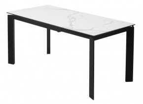 Стол CORNER 120 MATTE STATUARIO Белый мрамор матовый керамика, стекло/ черный каркас, ®DISAUR в Уфе - ufa.mebel24.online | фото 5